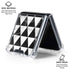 Geometric Marble Galaxy Z Flip6 Clear Case